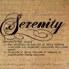 serenity def
